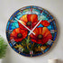 Poppy Suncatcher Effect Clock